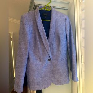 Parke Italian Wool Stretch Blazer in light blue